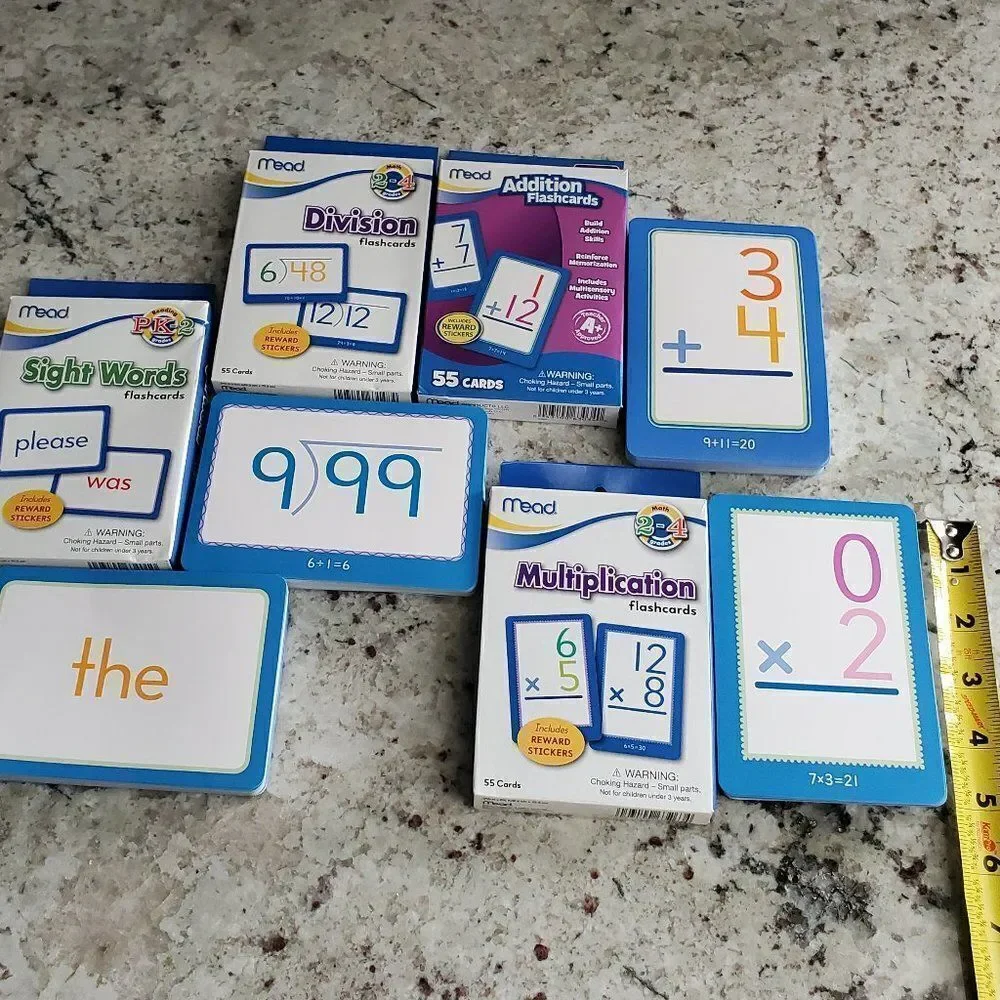 Add, subtract, multiply, divide, words flashcards